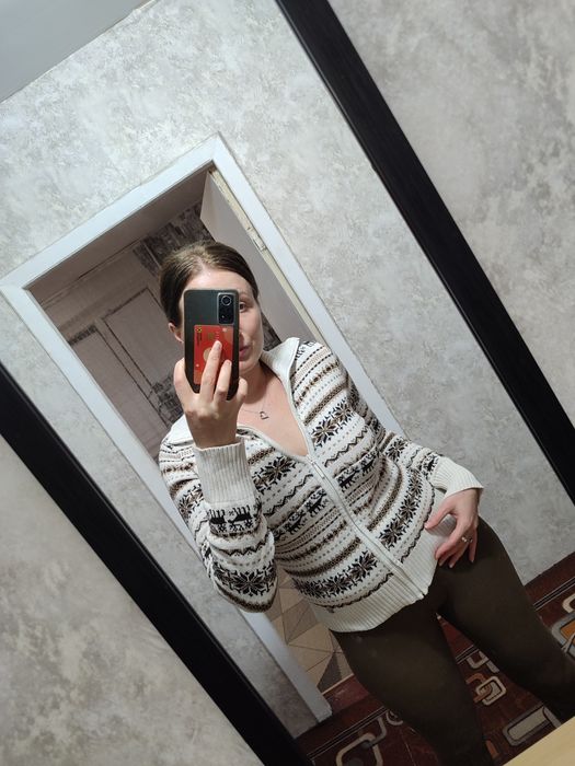 Сукня сорочка светр зіпка з оленями фемелі лук  новорічний