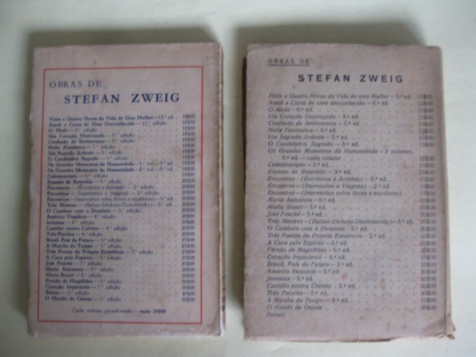 Obras de Stefan Zweig