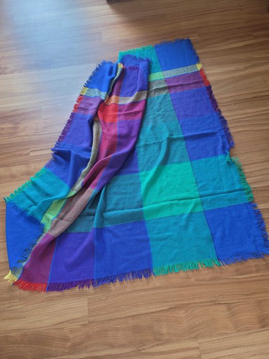 Chusta welniana w krate, 130x130