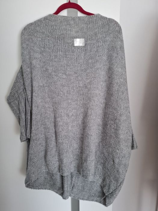 Tunika - sweter kolor szary