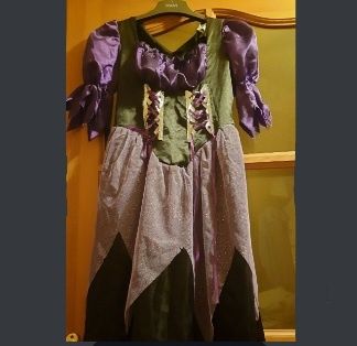 Костюм на хеловін дитячий 7-8 років костюм ведьмы на хэллоуин