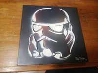 Imagem da Star Wars Stormtrooper em alumínio pintado à mão e assinado!