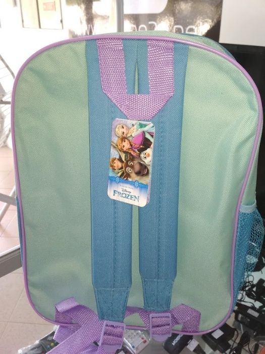 Mochila Frozen Elsa e Anna 38 cm NOVAS