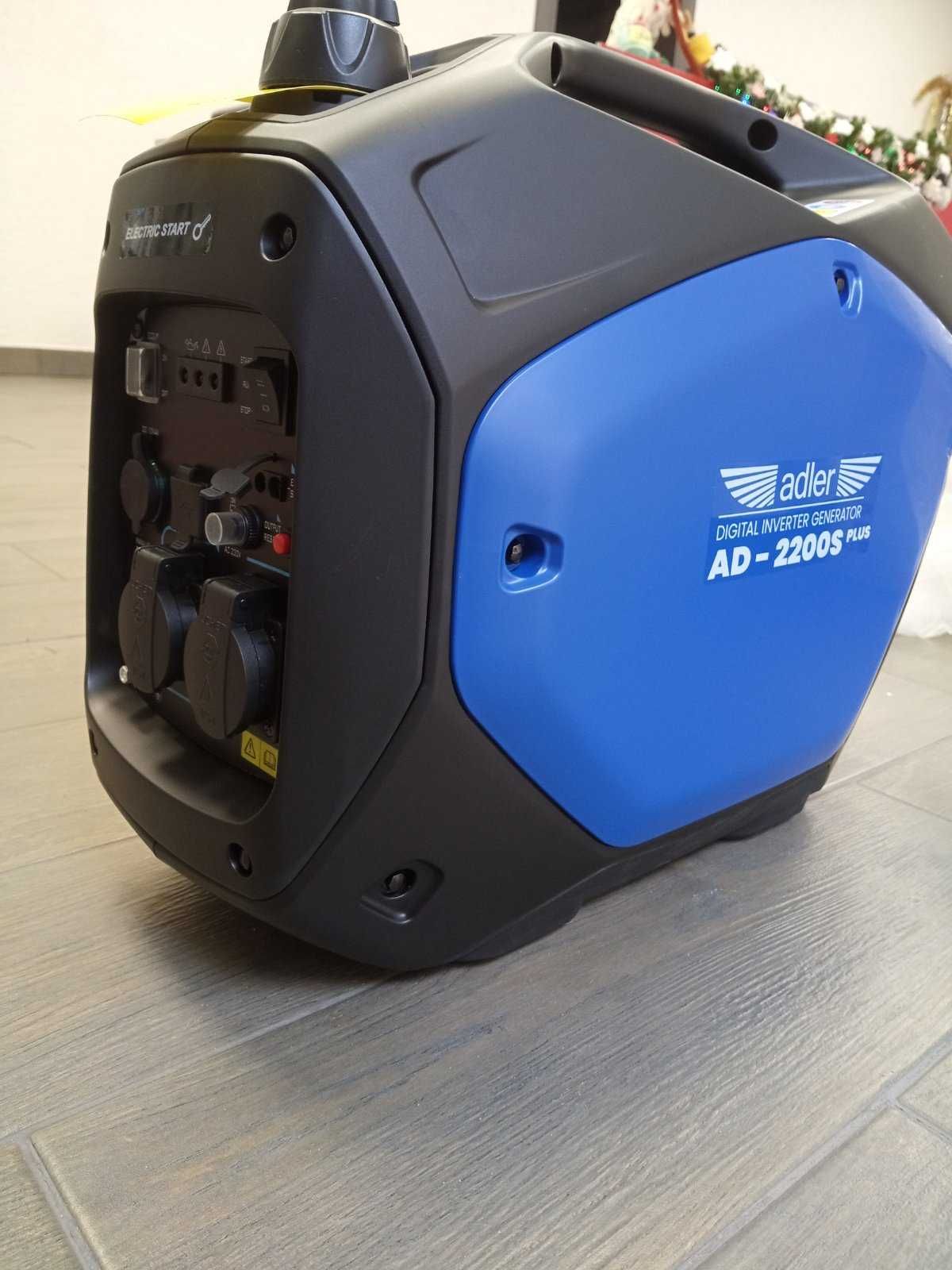 Генератор інверторний  ADLER AD-2200S PLUS 2,2 кВт 230В