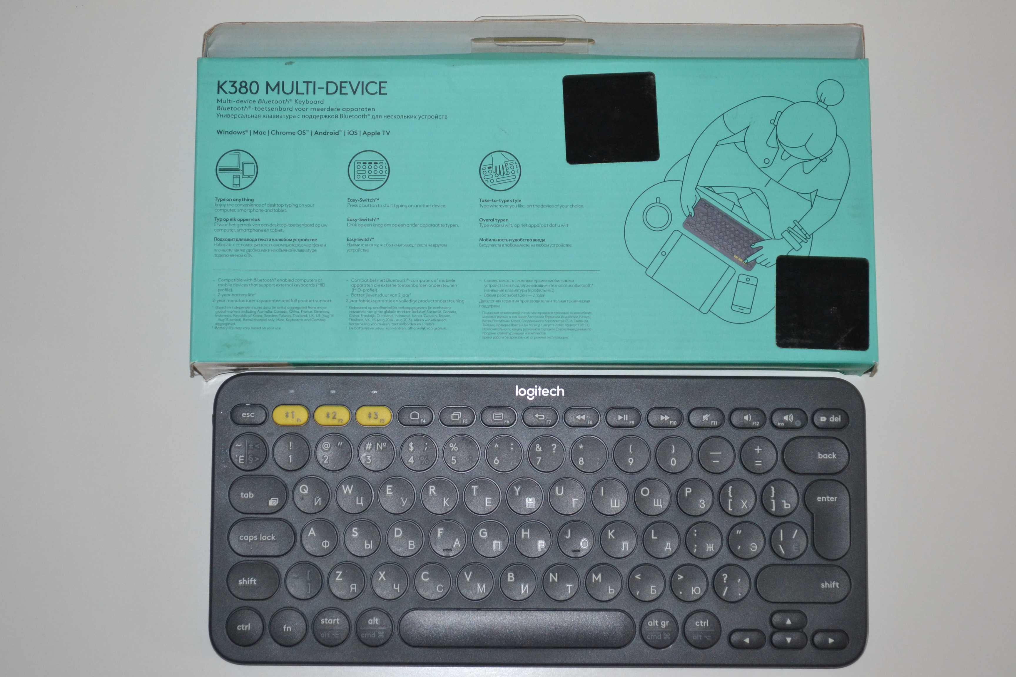 Bluetooth-клавіатура Logitech K380 Multi-Device