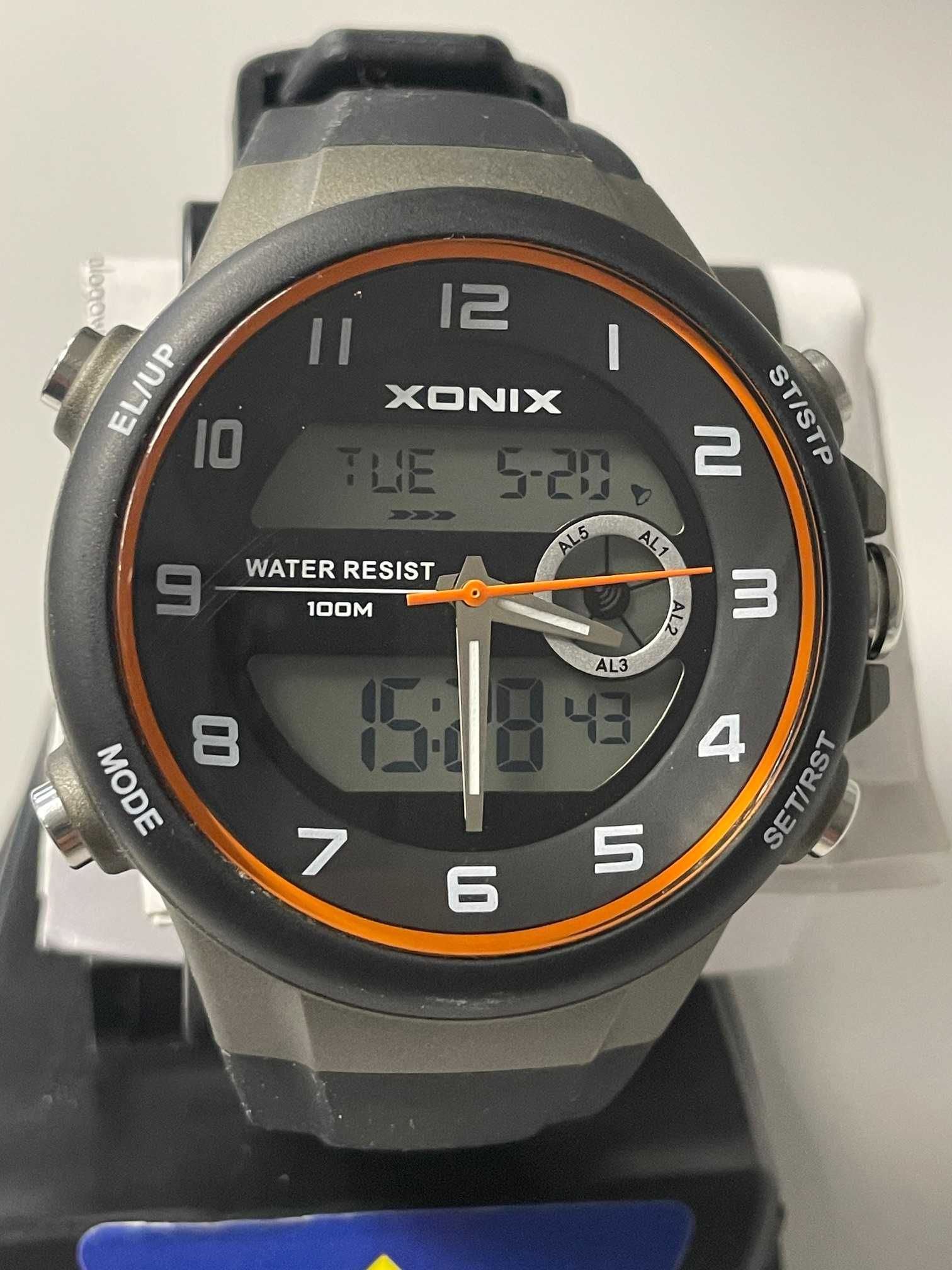 Zegarek XONIX DualTime Duży Wodoszczelny