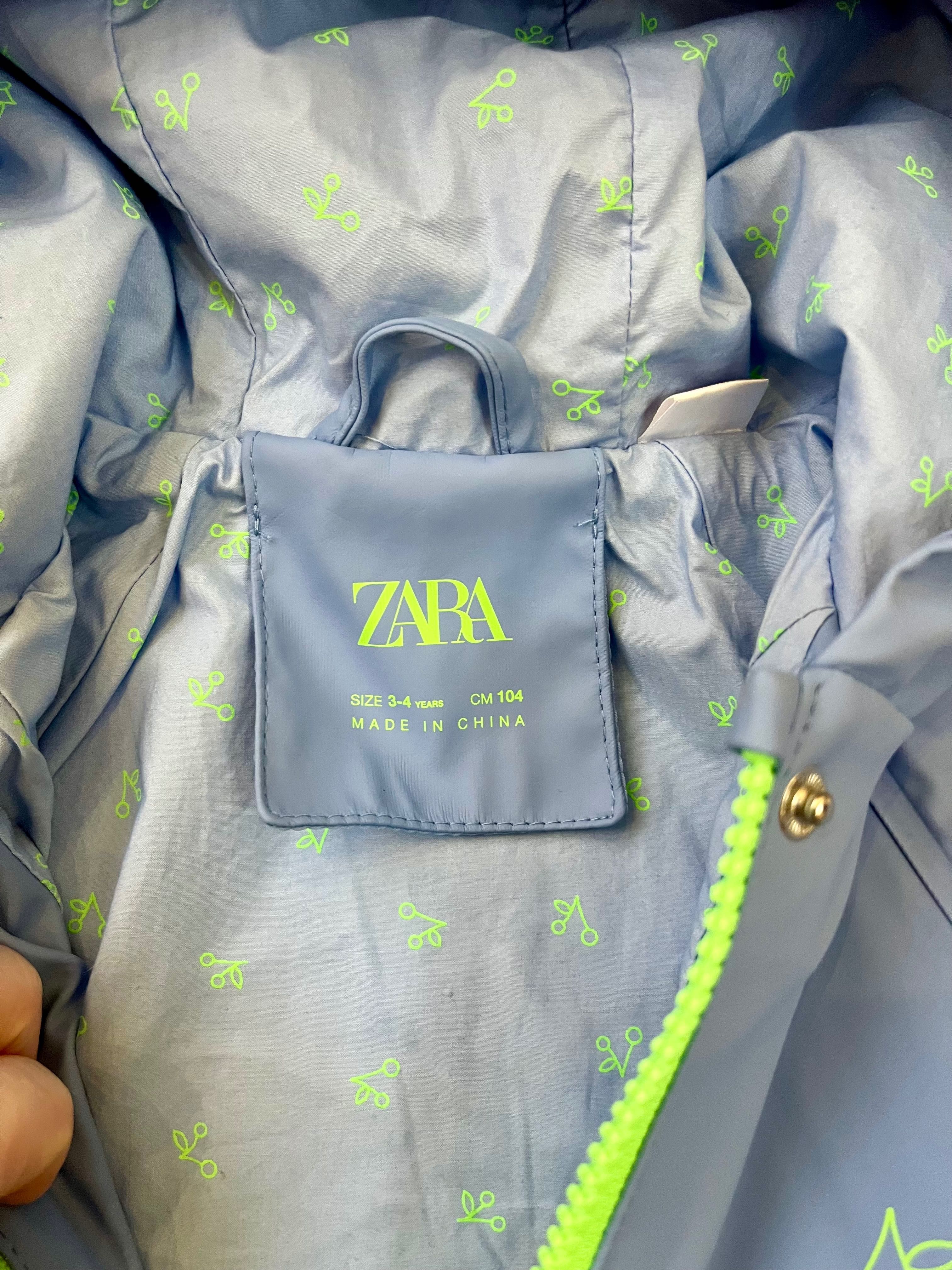 Zara 3-4 104 куртка дощовик