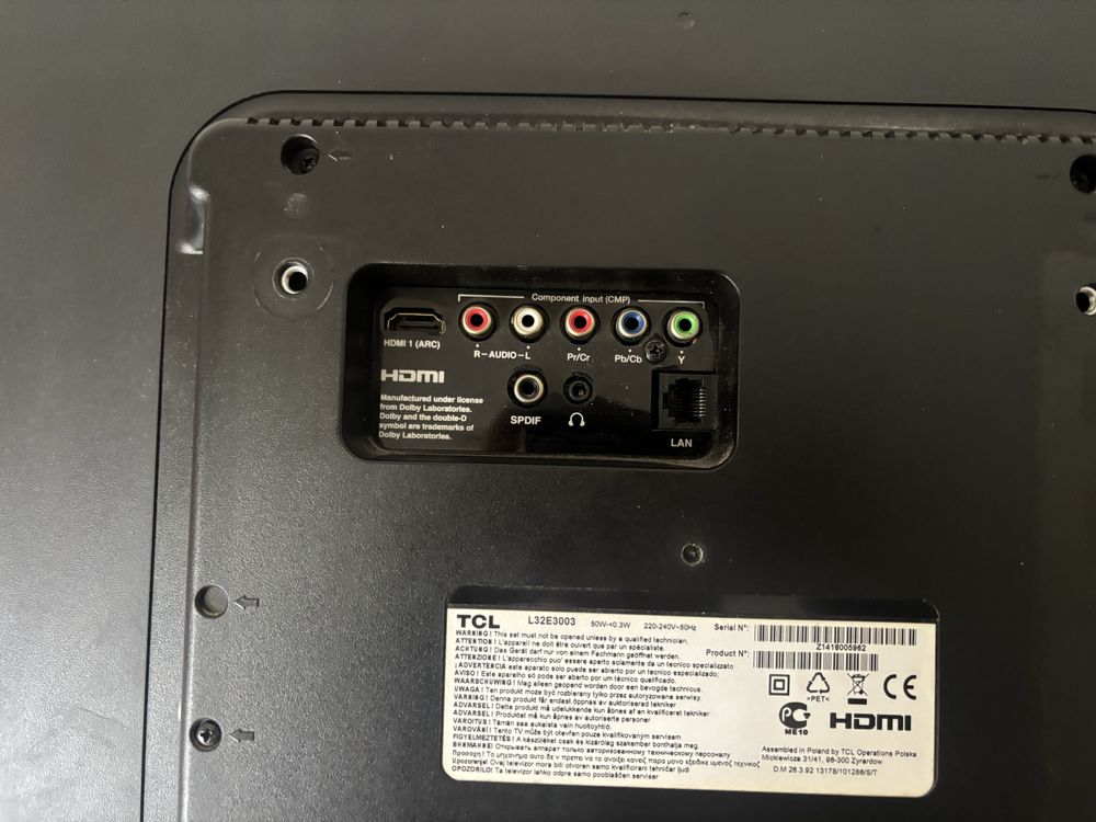 Sprzedam telewizor tcl L32E3003
