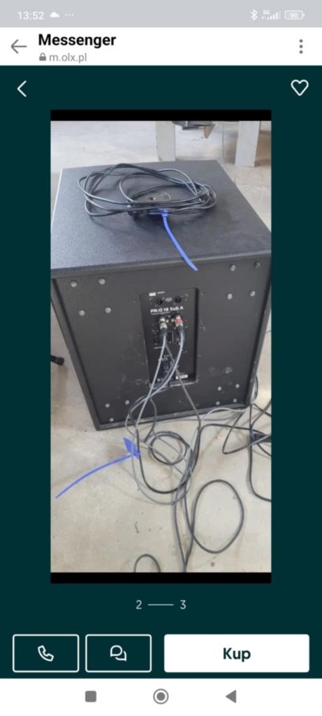 Kolumna 2000w firmy alt i kolumna basowa