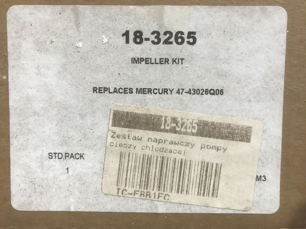 Wirnik pompy wody mercury 40-60 impeller