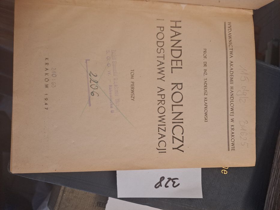 Handel rolniczy i podstawy aprowizacji