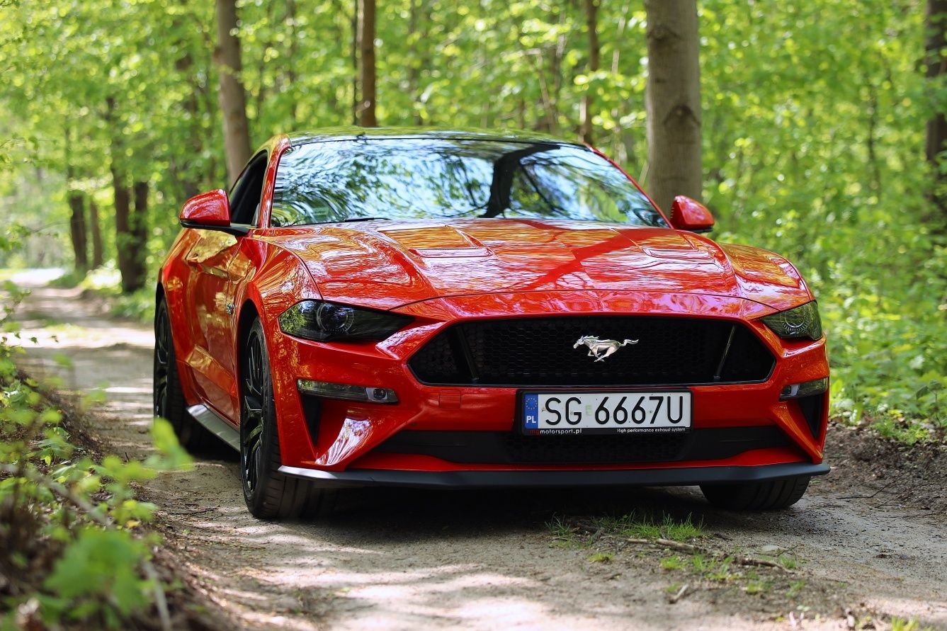 Mustang GT auto do ślubu. Wynajem samochodów.