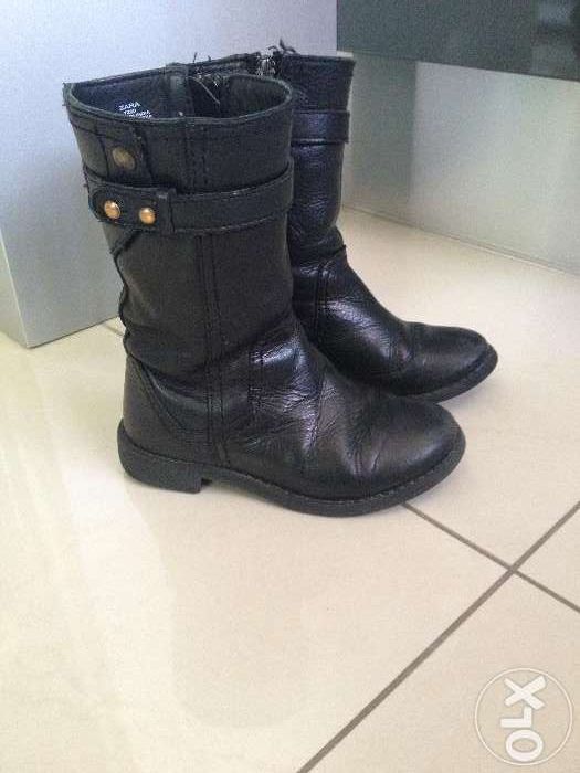 Botas em pele Zara tam 25