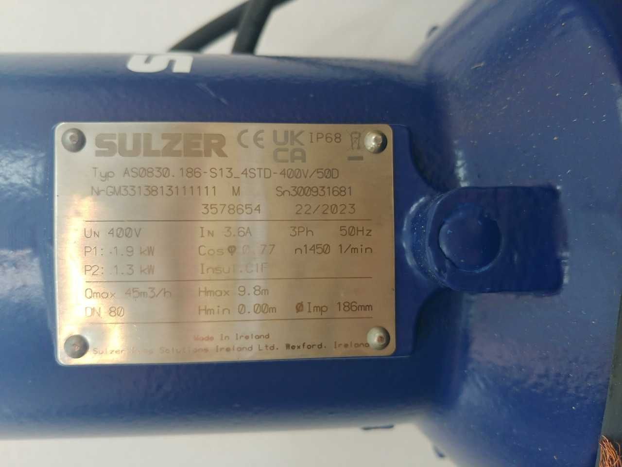 Pompa Sulzer AS 0830 S13/4D