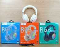 Наушники беспроводные с RGB подсветкой  Hoco Focus W48 Навушники