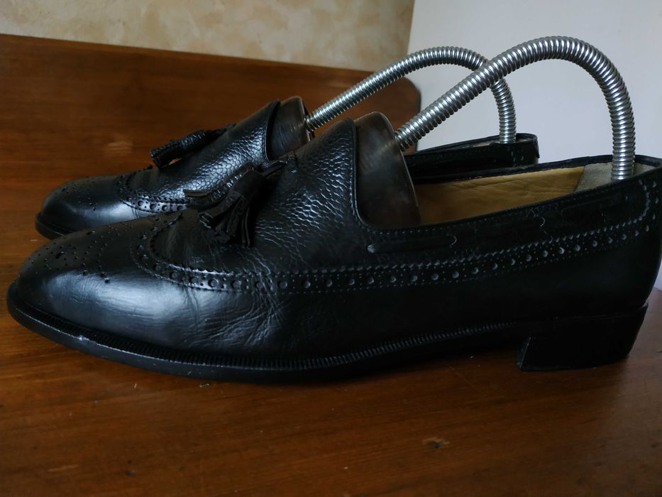 Чоловічі весільні туфлі з китицями Moreschi Італія шкіра 42 розмр/27см