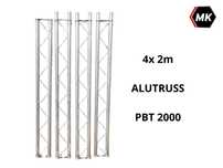 4x 2m ALUTRUSS BISYSTEM PBT-2000 Kratownica 2-punktowa