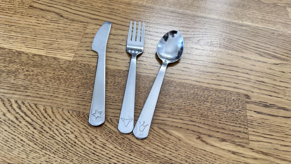 Дитячий посуд Skip hop Бджілка / дитячі столові прибори ikea Fabler