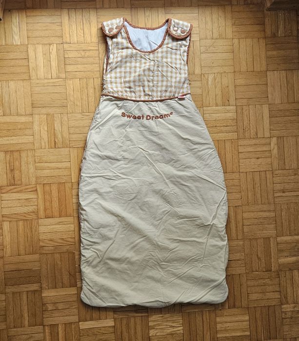 Śpiworek dziecięcy beżowy ciepły zimowy hiszpański nino retro real vin