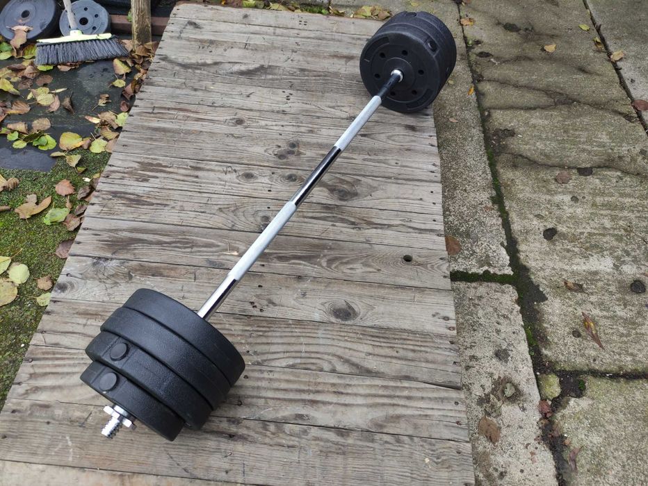 Gryf do ćwiczeń 120cm obciążenie 24kg