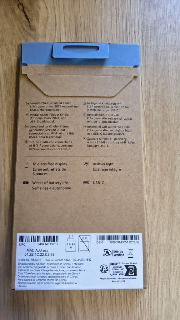 Kindle 11 czytnik ebooków. Nowy, nierozpakowany.