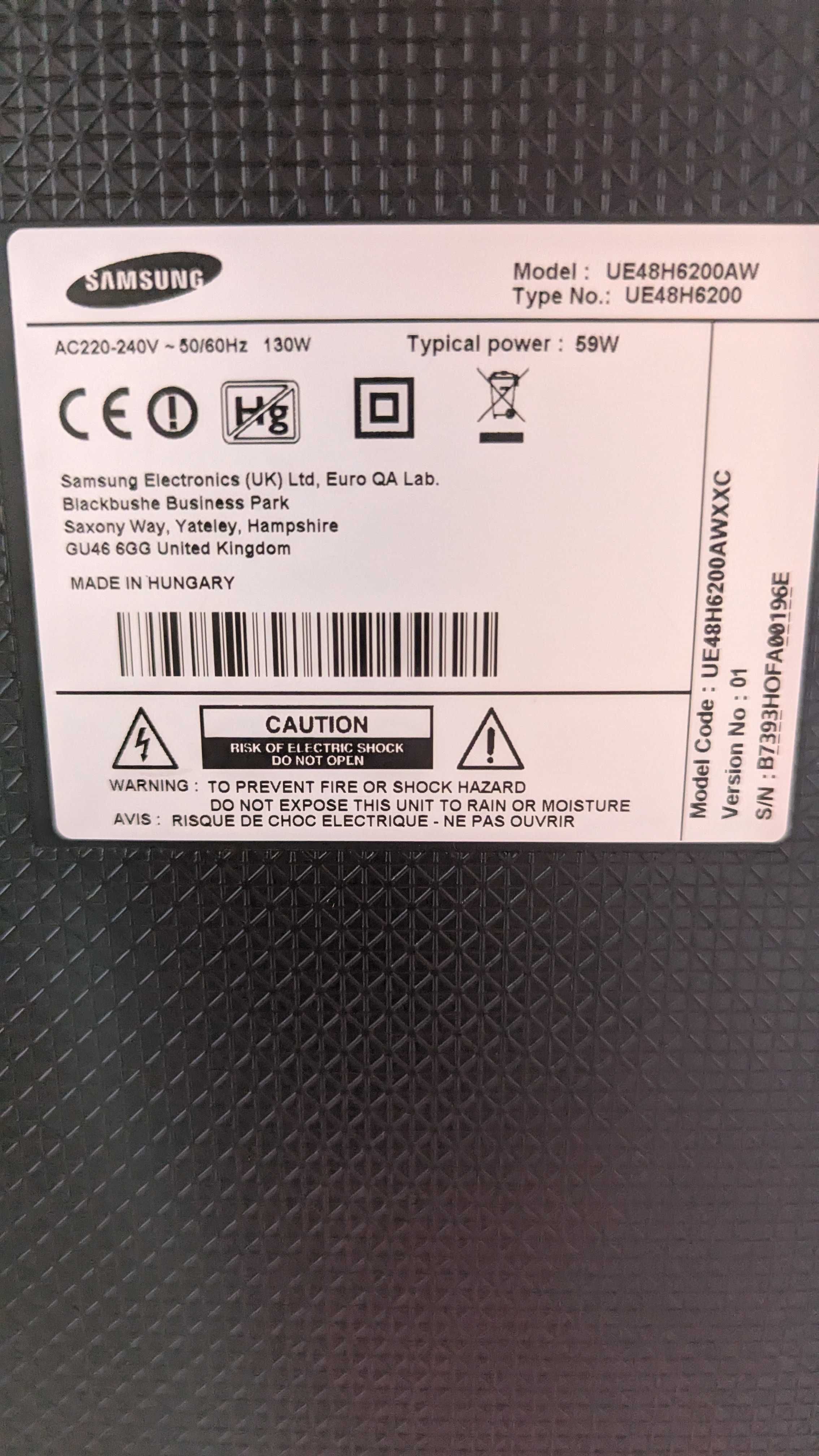TV led Samsung para peças