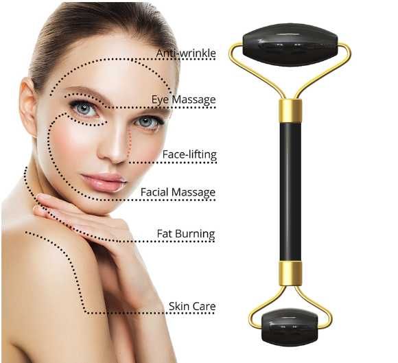 Obsidiana Natural - Massagem Facial - Gua Sha - NOVO