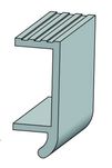Mocowanie aluminiowe dolne najazdu wejście 120mm