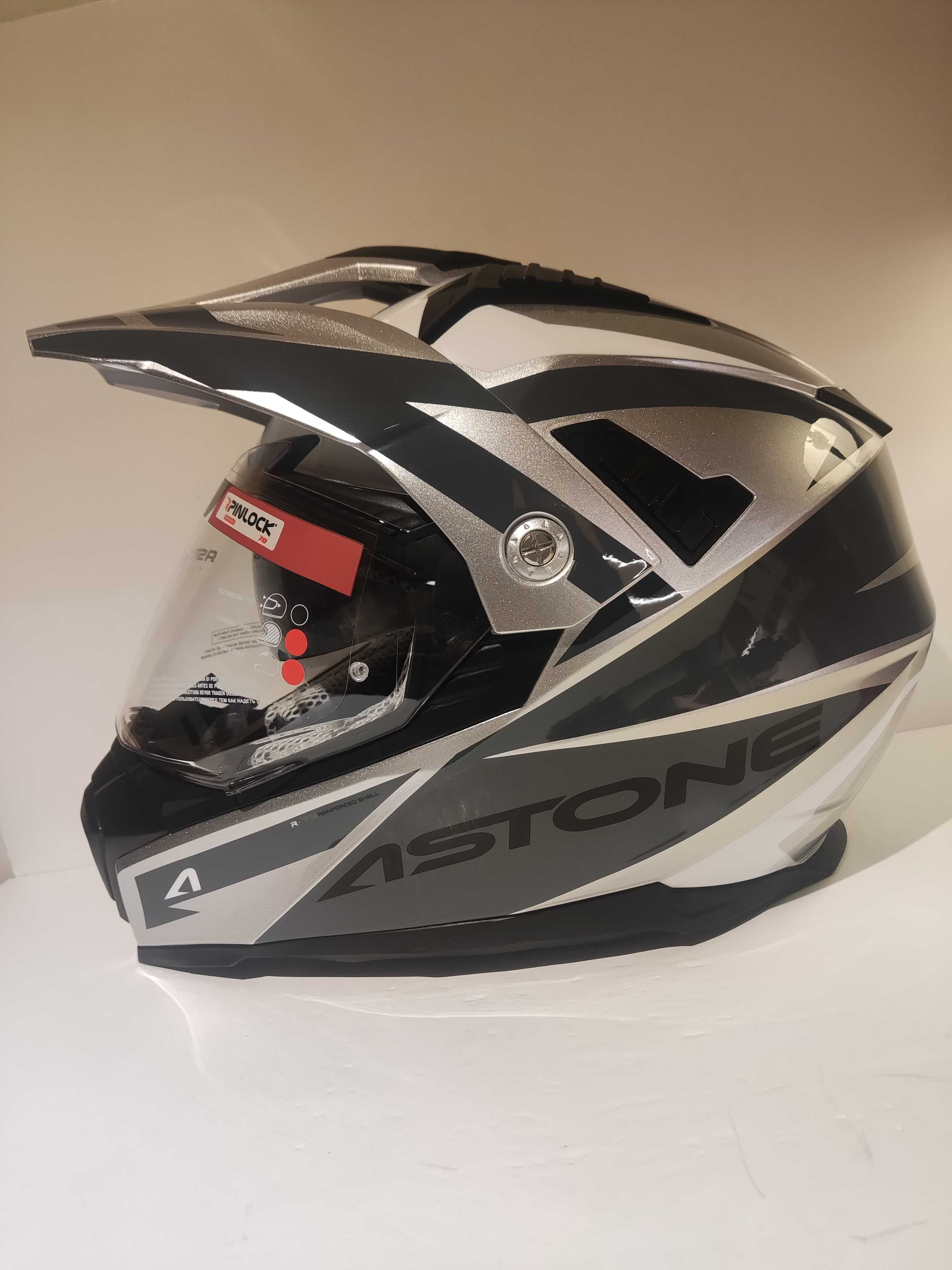 Capacete dual-sport Astone ADV Moto4 cross mota novo