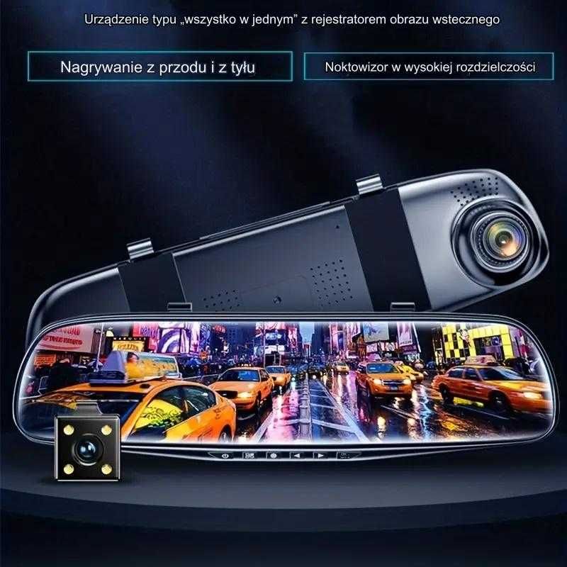 Wideorejestrator Lusterko Kamera Samochodowa Tył HD 32GB