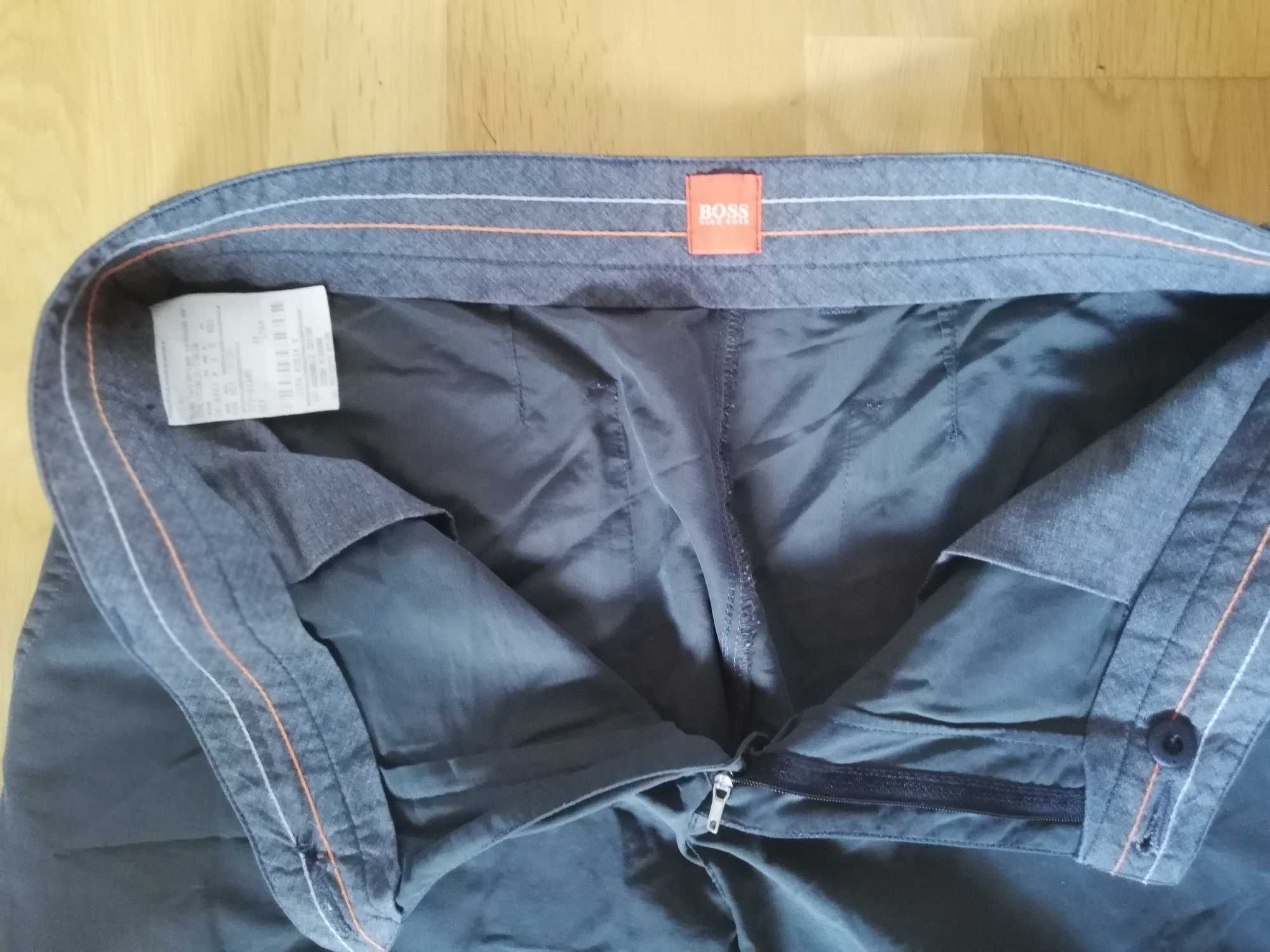 Spodnie HUGO BOSS POCK 90 cm r 50  oliwkowe  bdb