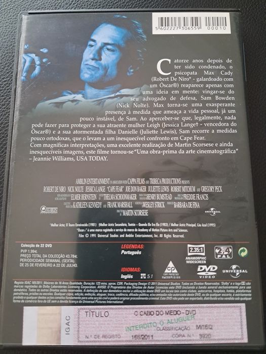 DVD O Cabo do Medo