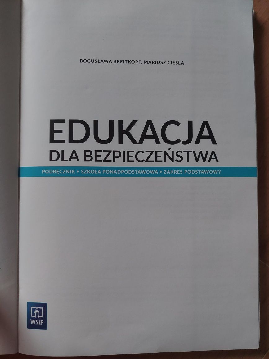 Edukacja dla bezpieczeństwa  podręcznik WSiP