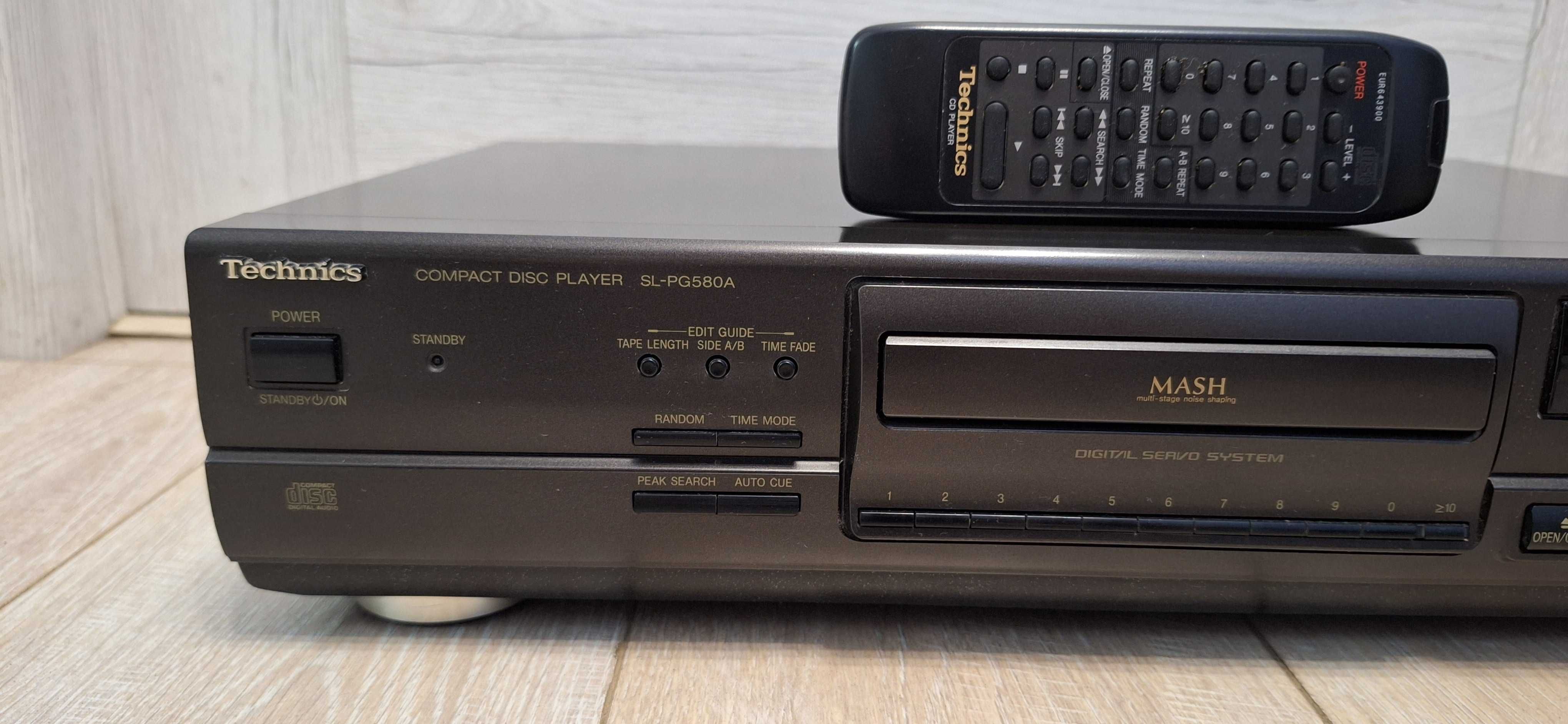 Technics Odtwarzacz CD SL-PG 580A + Przewody I PILOT !! 100 % Sprawny!