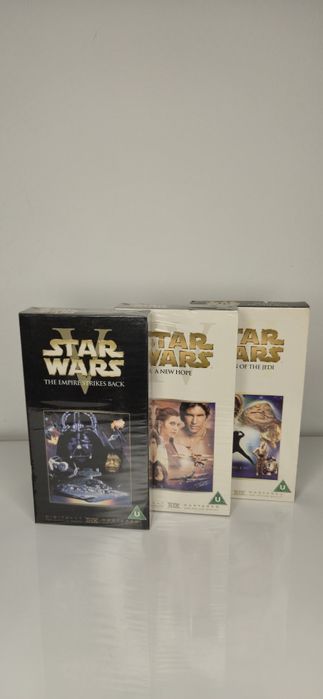 Gwiezdne Wojny trylogia  2 szt Nie otwierane VHS
