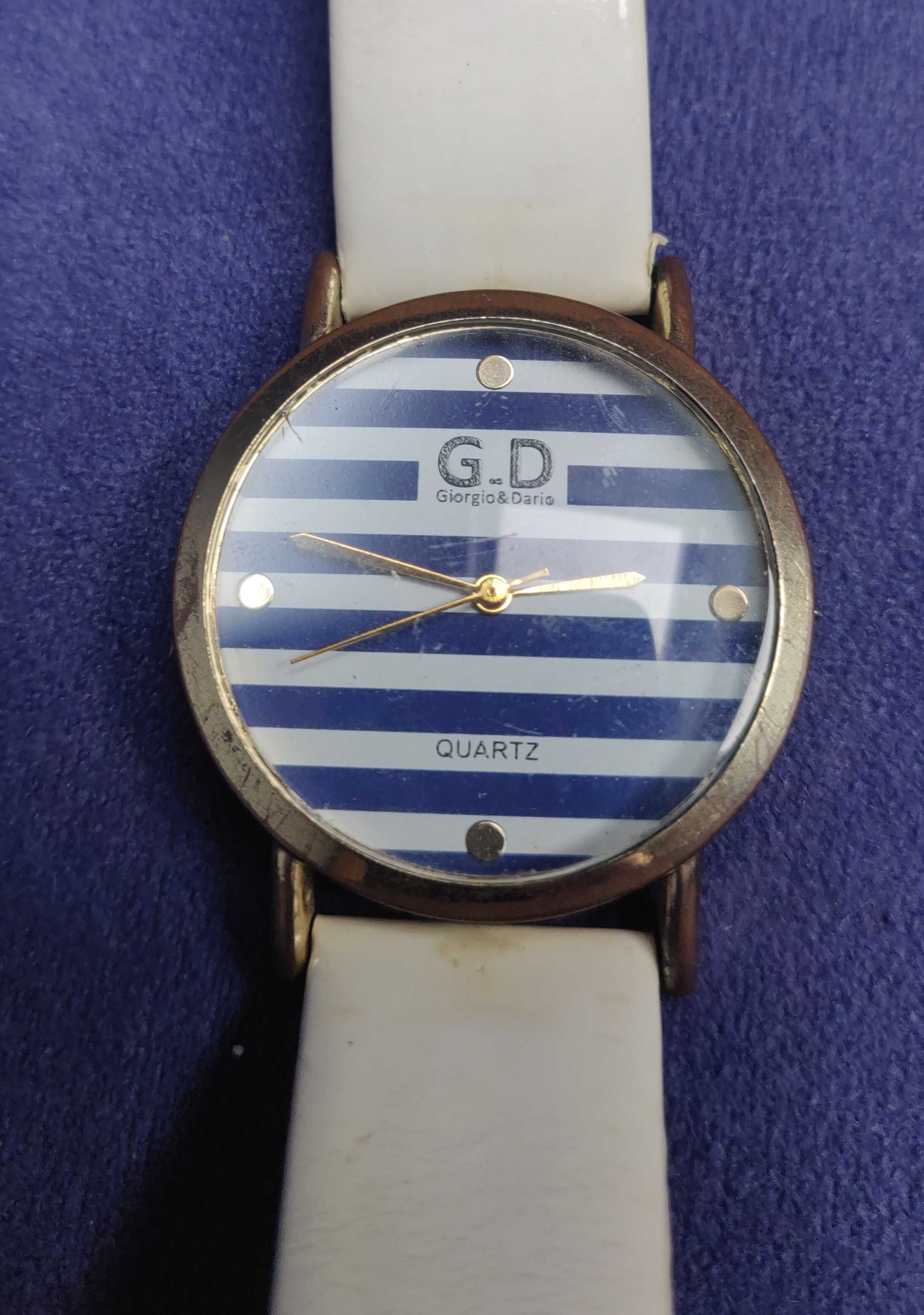 Zegarek marynarski paski skórzany pasek średnica 3cm