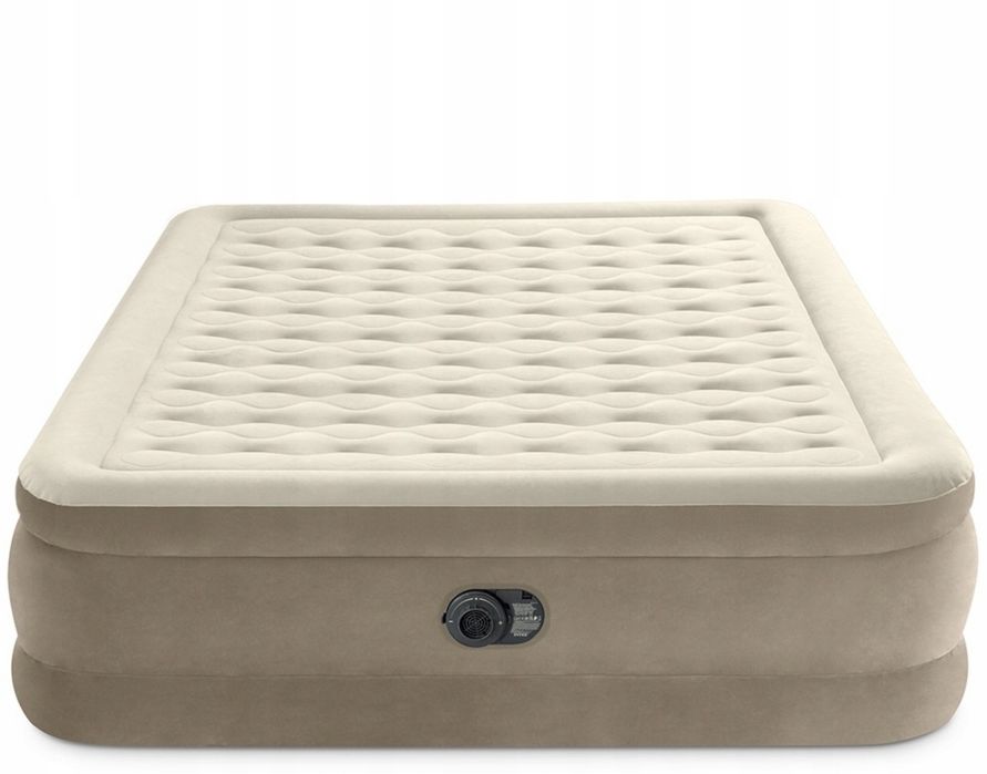 Materac dwuosobowy Intex 203 x 152 x 46 cm beże i brązy