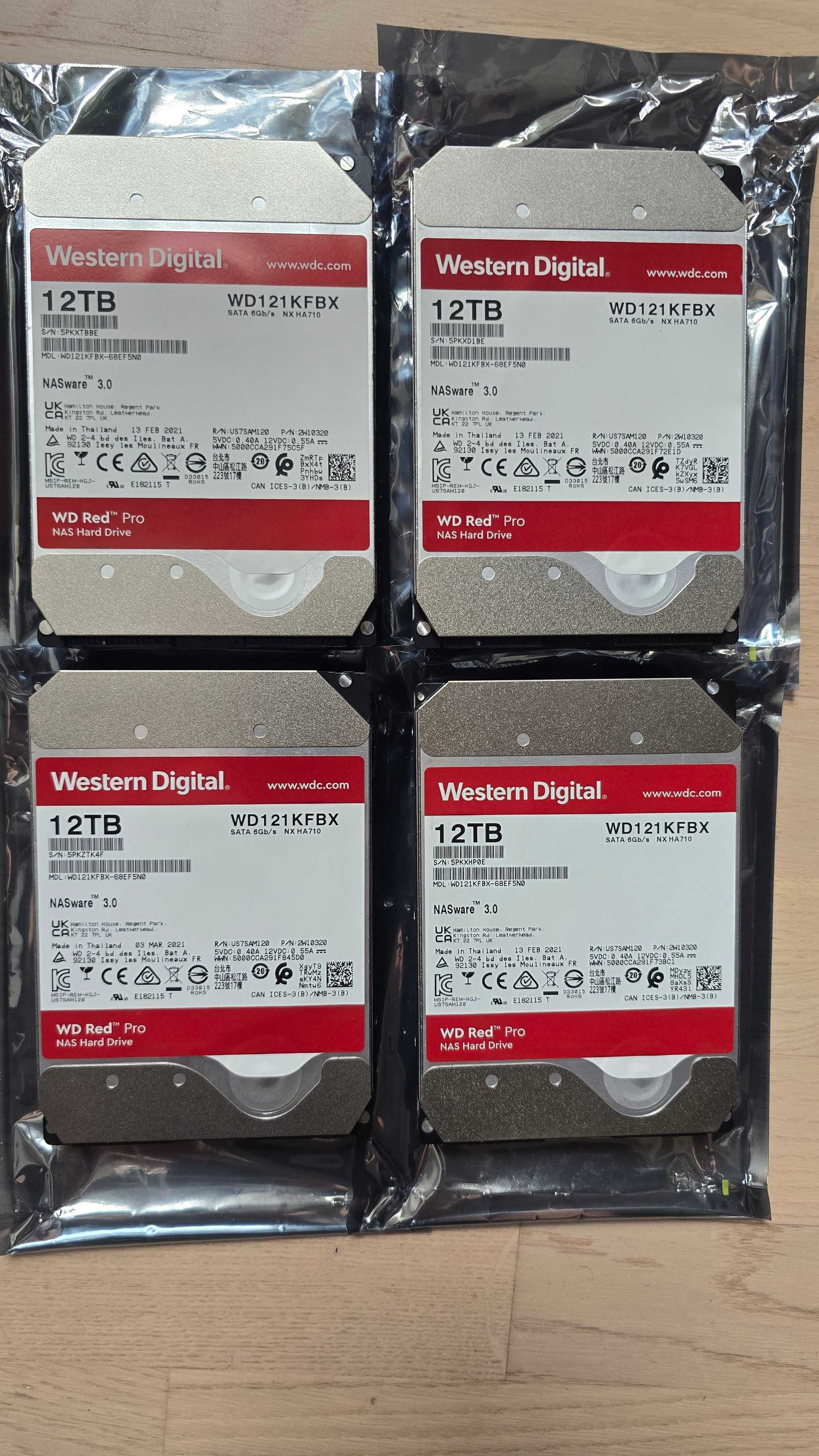 Dysk WD Red PRO 4x12 TB WD121KFBX