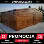Garaż drewnopodobny blaszany 6x5m garaz na dowolny wymiar |7x7 8x6|