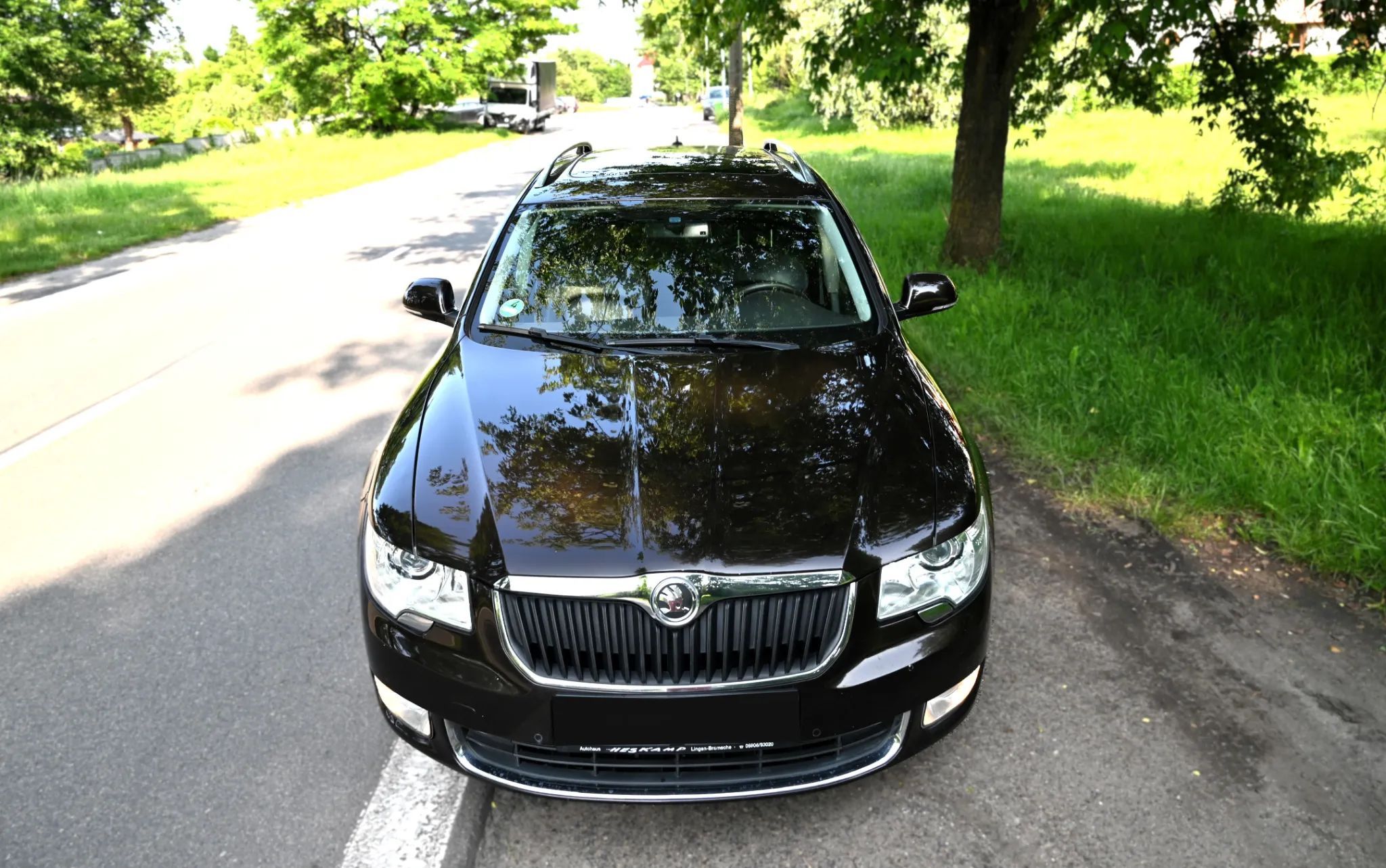 Skoda Superb Laurin & klement Brązowa Skóra Automat 2 kpl kół