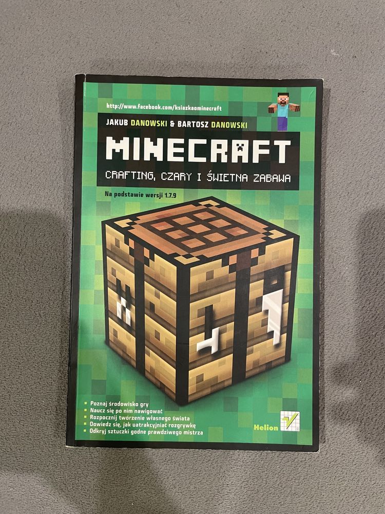 Ksiazka Minecraft Crafting, Czary i Świetna Zabawa