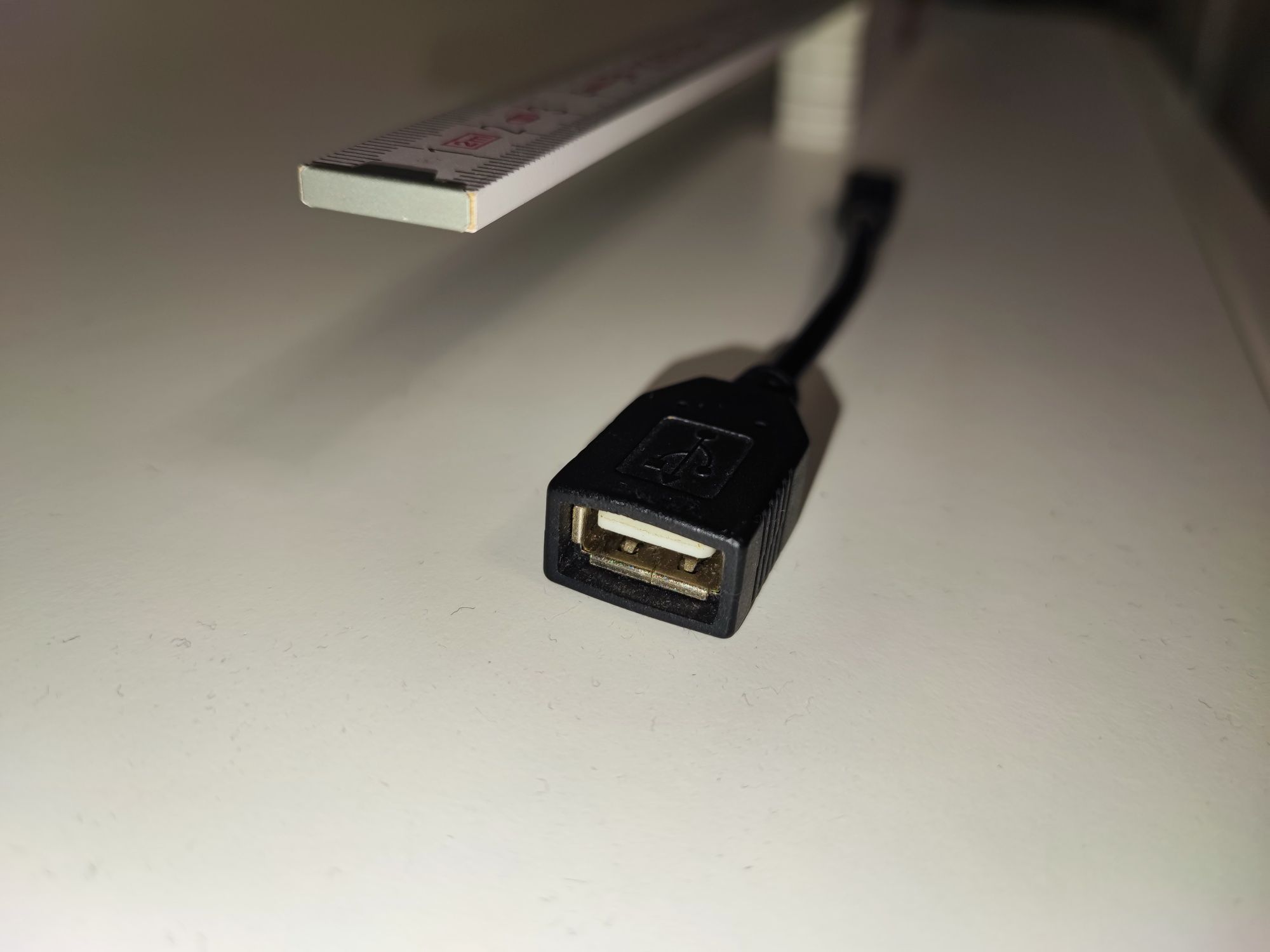 OTG micro USB кабель, 14 см.