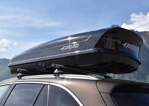 Box dachowy bagażnik FARAD KORAL 480 DYNAMIC ABS max90kg Dwustronny