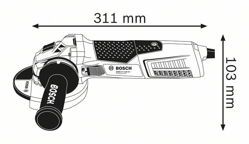 Szlifierka Kątowa Sieciowe Bosch 1900 W 230 V