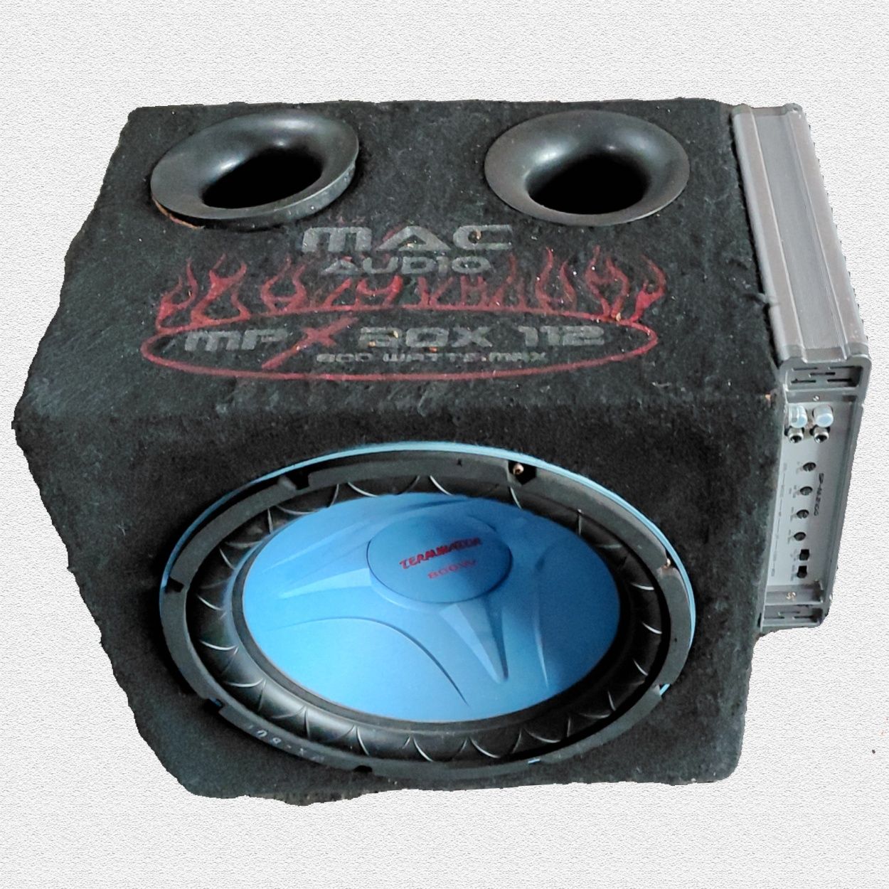 Subwoofer TERMINATOR WX-800  Wzmacniacz SPECTRON SP-M2100