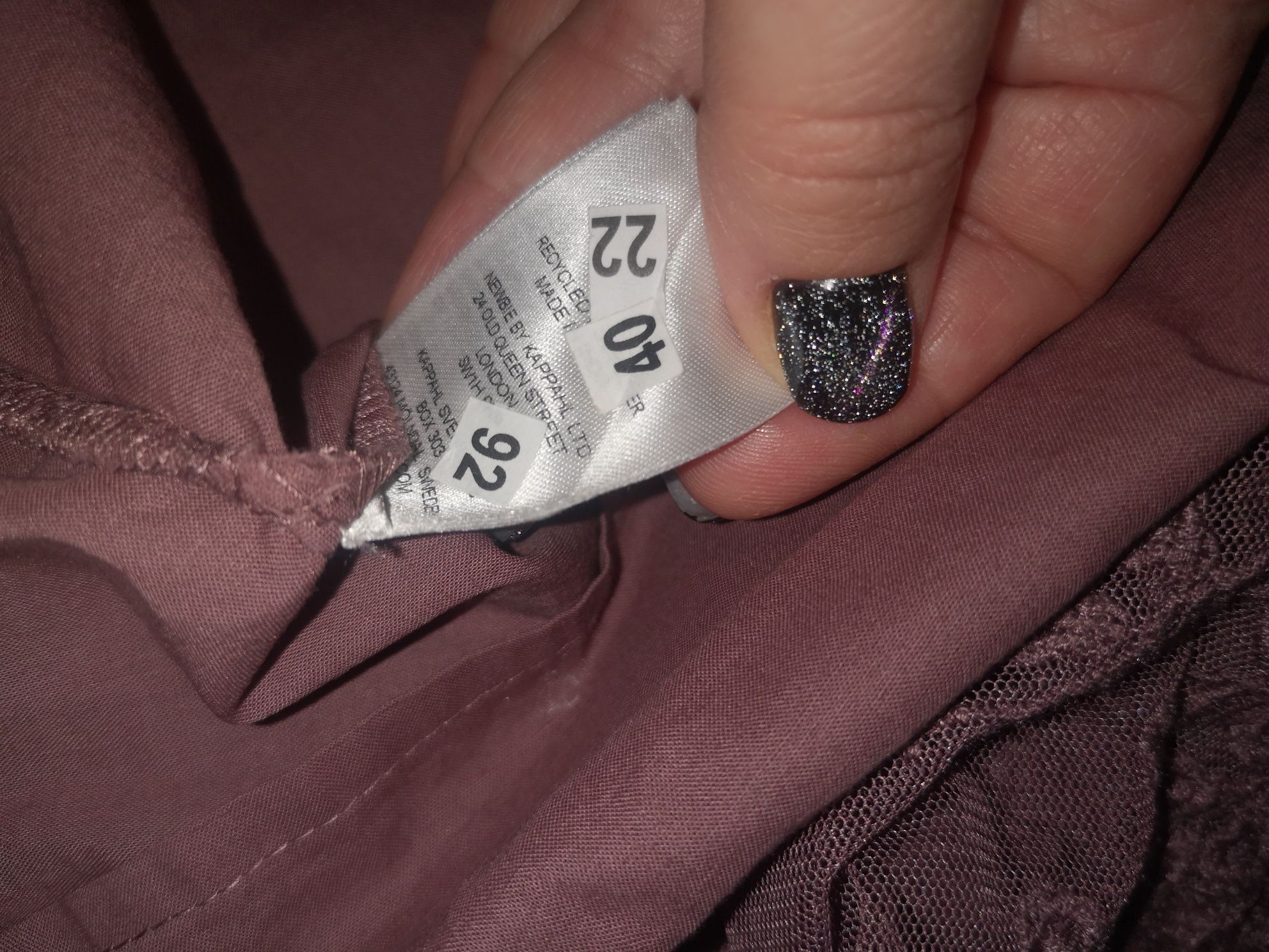 Sukienka haftowana tiulowa nowa bez metki newbie r 86