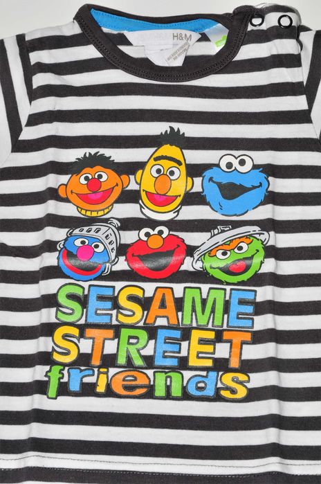 T-shirt koszulka Ulica Sezamkowa rozm. 80 H&M