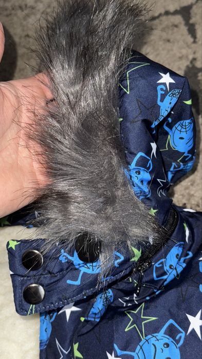 Zimowy kombinezon  dla chlopca ocieplany r.86