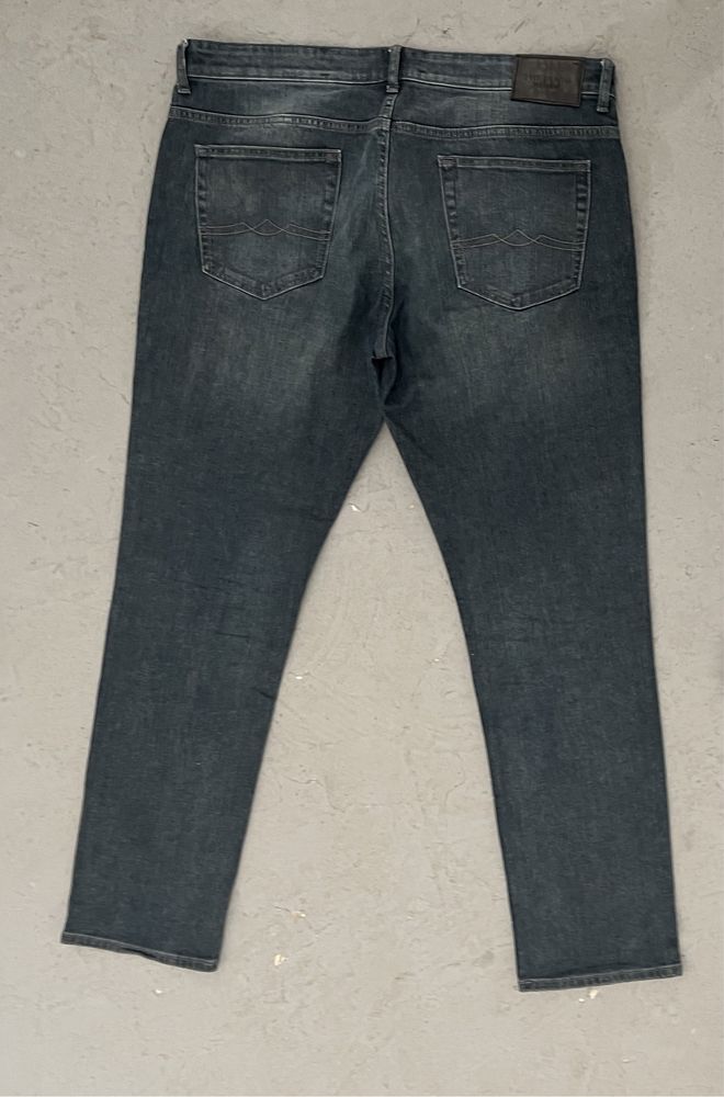 męskie klasyczne jeansy dżinsy straight leg