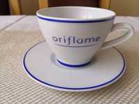 Nowa filiżanka porcelanowa ze spodkiem Oriflame